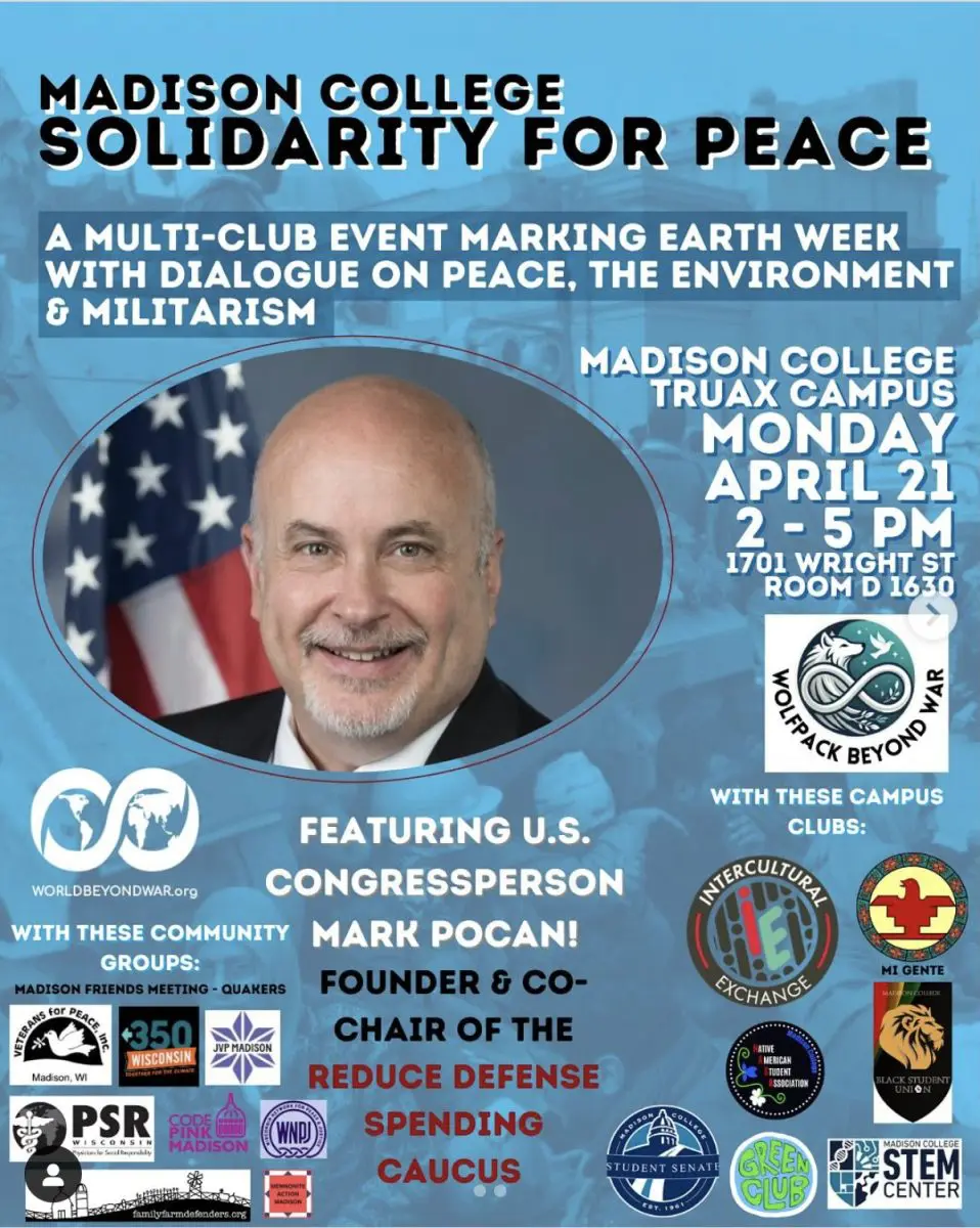 Apr 21, 2025: Madison College Solidarity for Peace